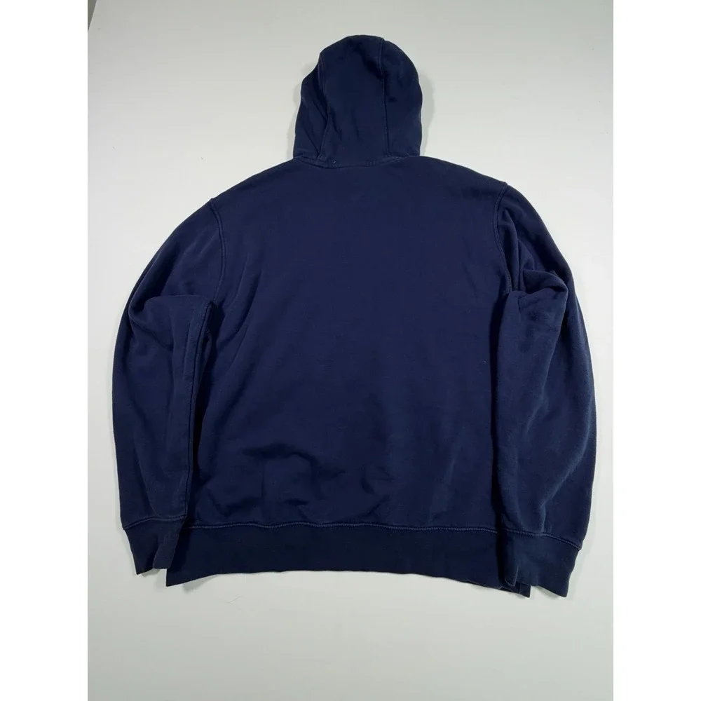 Nike Just Do It Hoodie Men Large Blue Pullover Fleece Logo Graphic DA0151-410 L